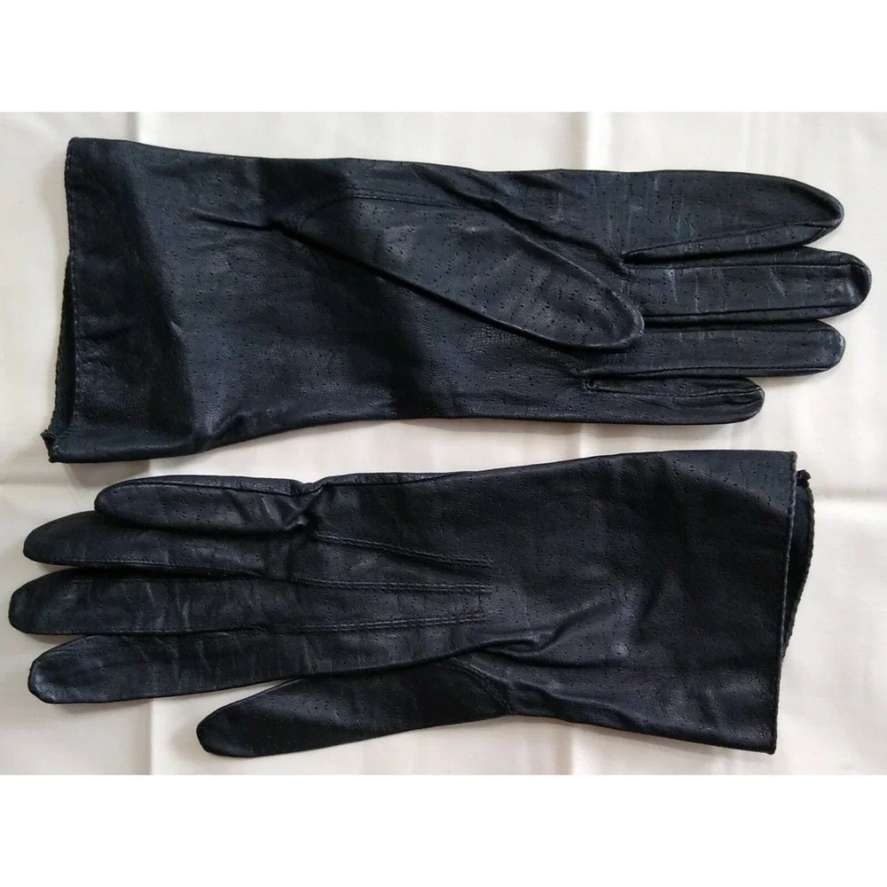 Vtg Soft Leather Driving Gloves 10